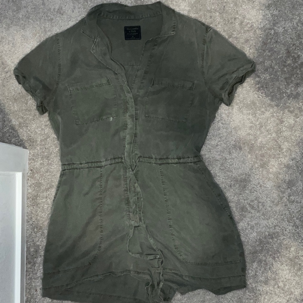Abercrombie & Fitch Gray Denim Jacket